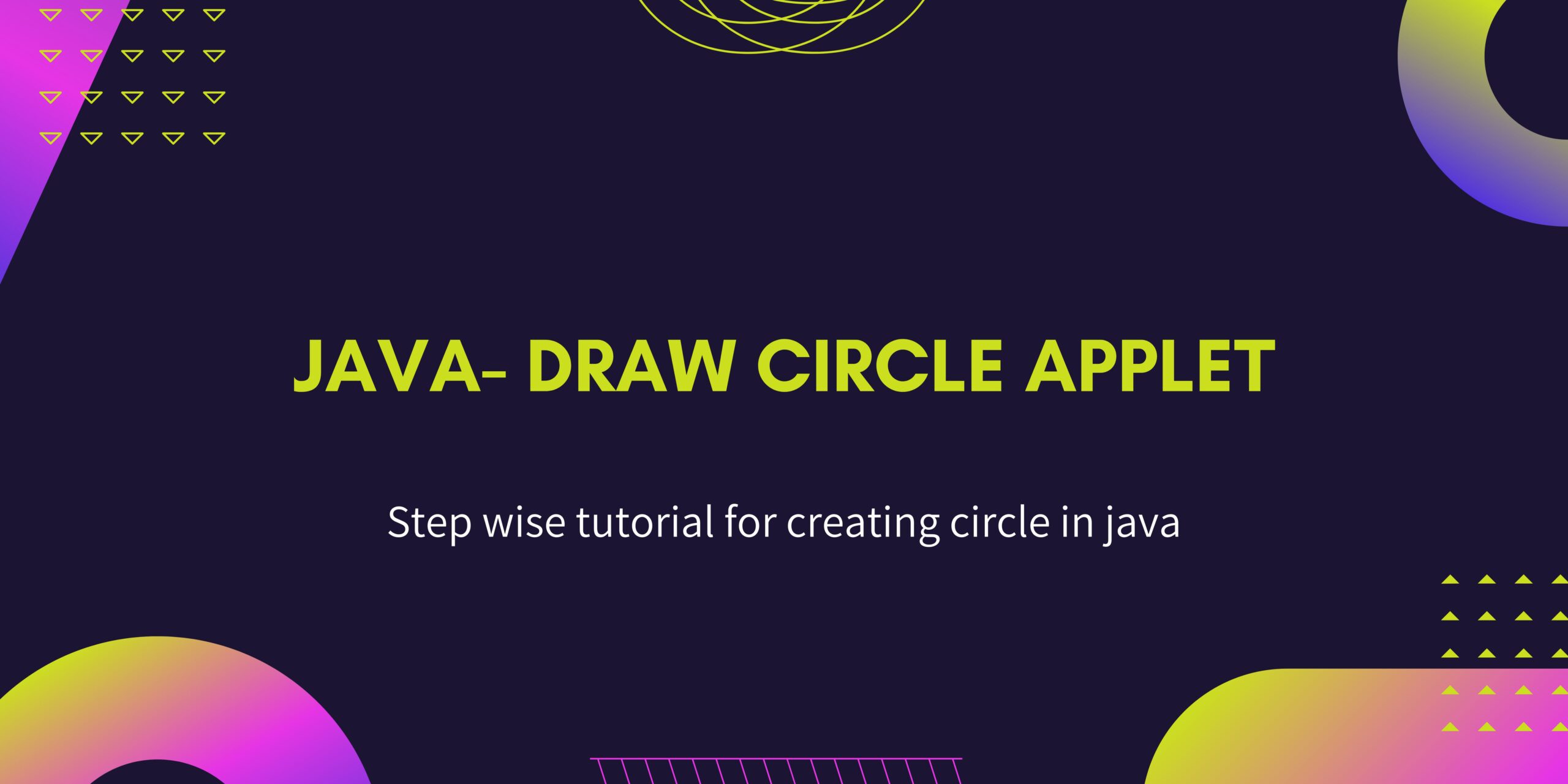 Java Draw circle in applet